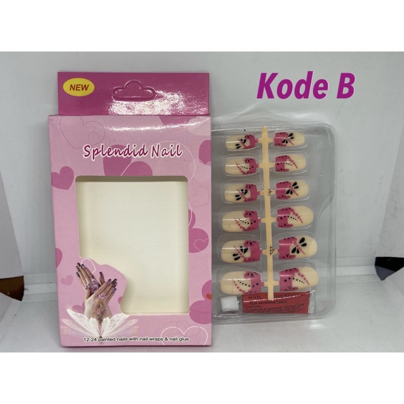 sale !!! splendid nail // Kuku palsu best seller // kuku palsu cantik pengantin // kuku palsu unik