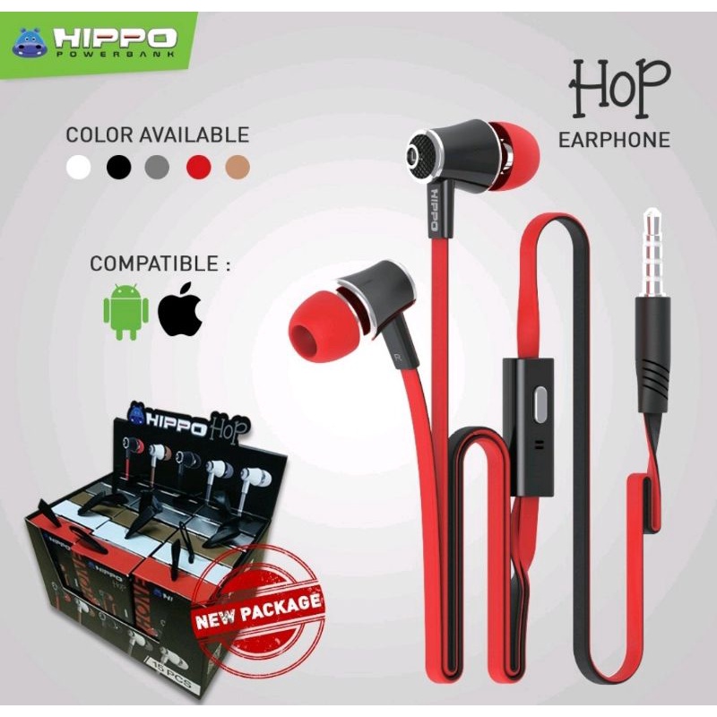HANDSFREE HIPPO HOP HEADSET HIPPO HOP PER PCS EARPHONE HIPPO HOP SUPER BASS HF HIPPO HOP