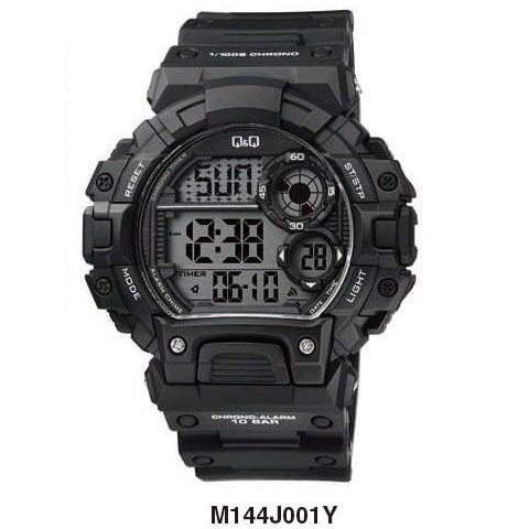 QQ Original M144 series Jam Tangan Pria - Karet - Hitam