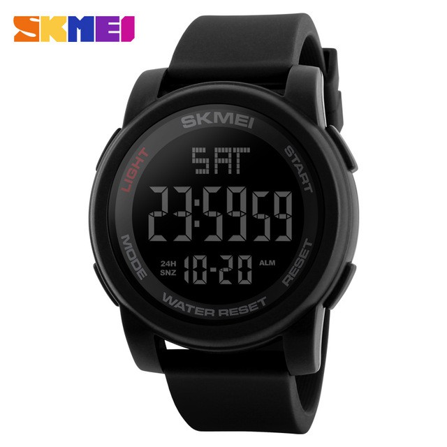 Jam Tangan Digital Pria - DG1257 - EMWS8QBK Black - SKMEI