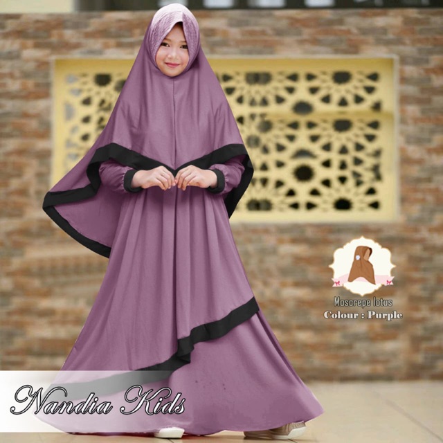GAMIS NANDIA KIDS DRESS SYARI