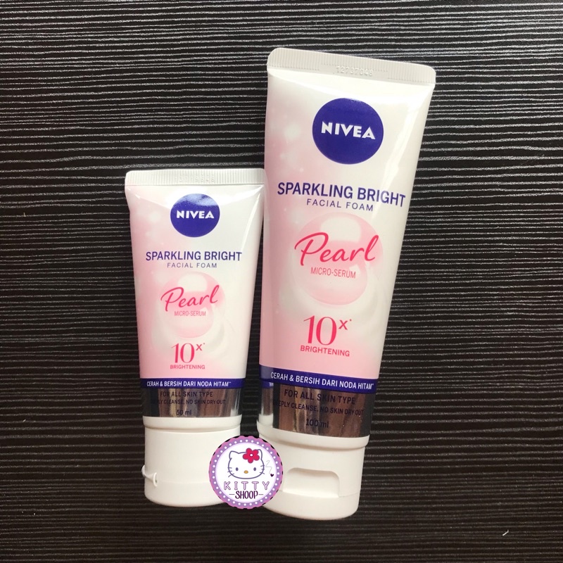 Nivea Sparkling Bright Whitening Facial Foam 100ml/Hokkaido Rose