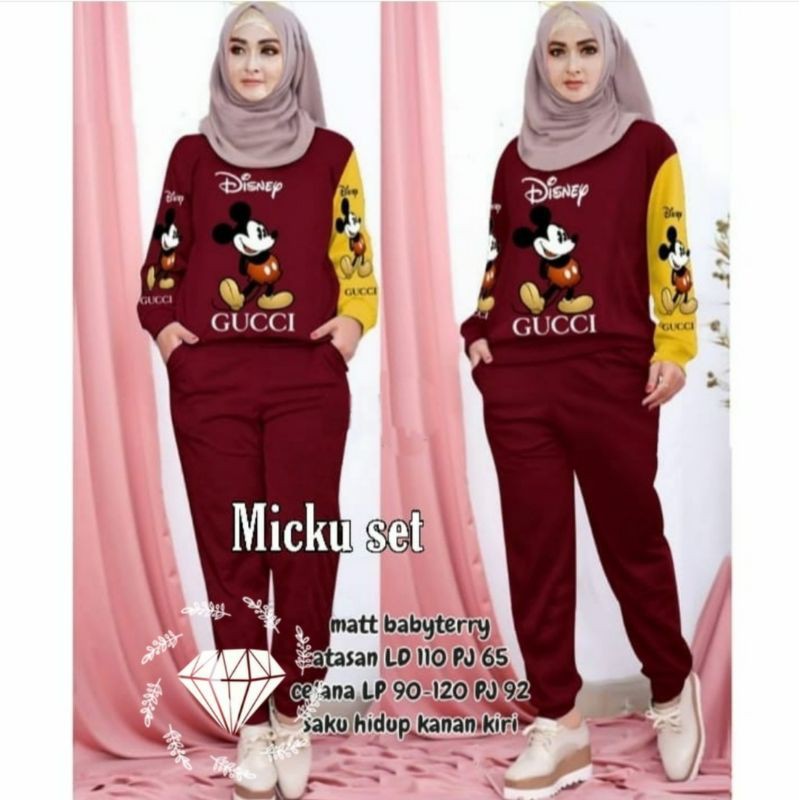 SET JUMBO MICKU 4 warna