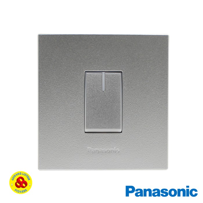 Panasonic Saklar Engkel Silver WESJ78019 + WESJ5931 MWS Style E Series