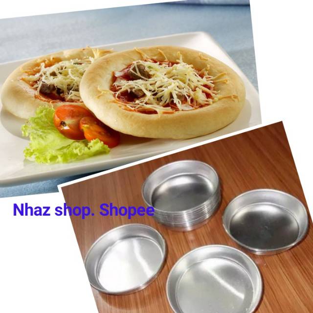 1lusin Cetakan pizza mini /Cetakan kue batik/Loyang Pizza
