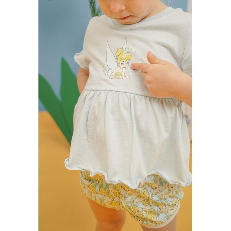 BOHOPANNA - CHLOE SET DISNEY TINKERBELL - SETELAN BAJU ANAK PEREMPUAN - SET BAJU BAYI