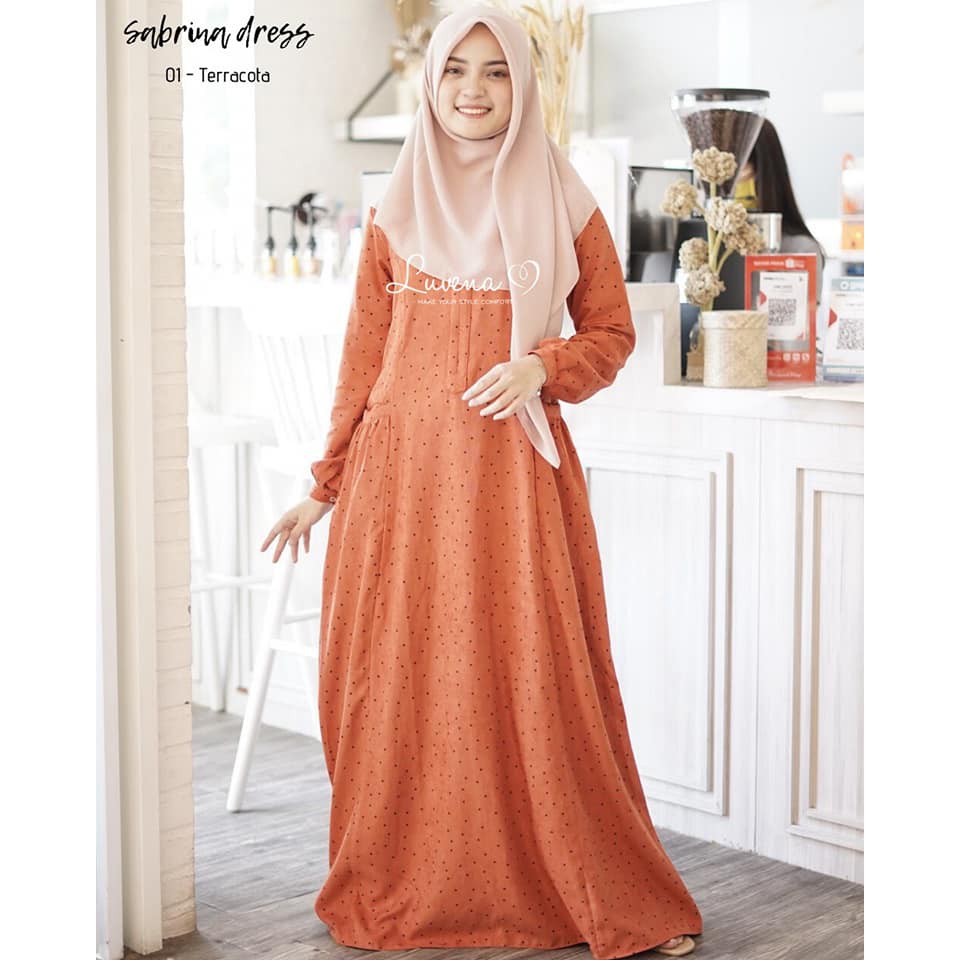 SABRINA DRESS || Gamis Syari Original by Luvena