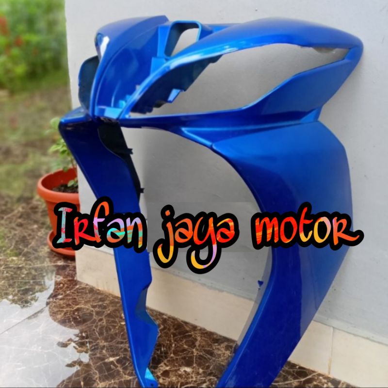 Tameng body depan Yamaha Jupiter z robot biru