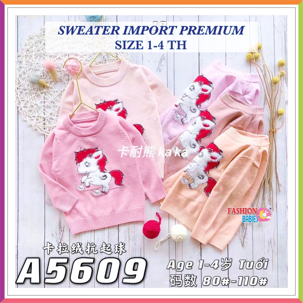 ❤ Fashionbabies ❤ SWEATER RAJUT IMPOR PREMIUM OBLONG KARAKTER