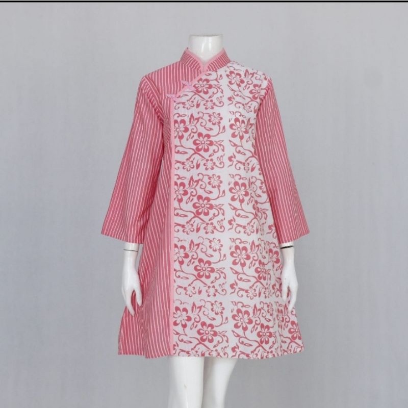 Tunik Batik Sakura. Ori Batik Katun Cap