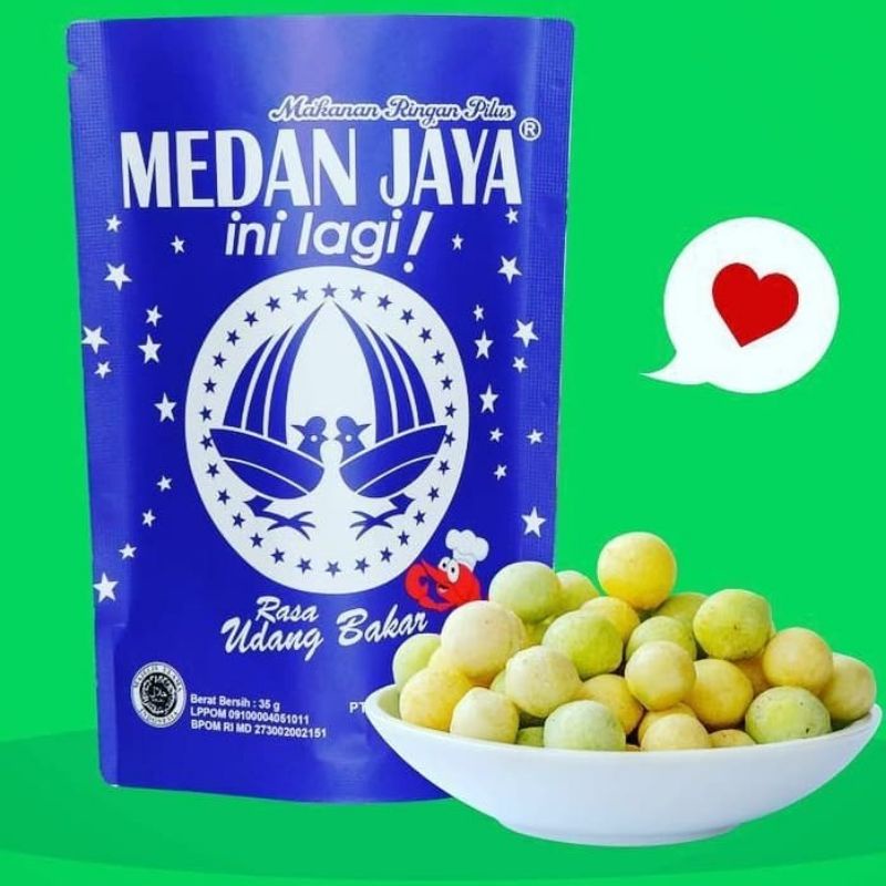 

Medan Jaya Makanan Ringan Pilus Rasa Udang Bakar 1Ball isi 5 bungkus