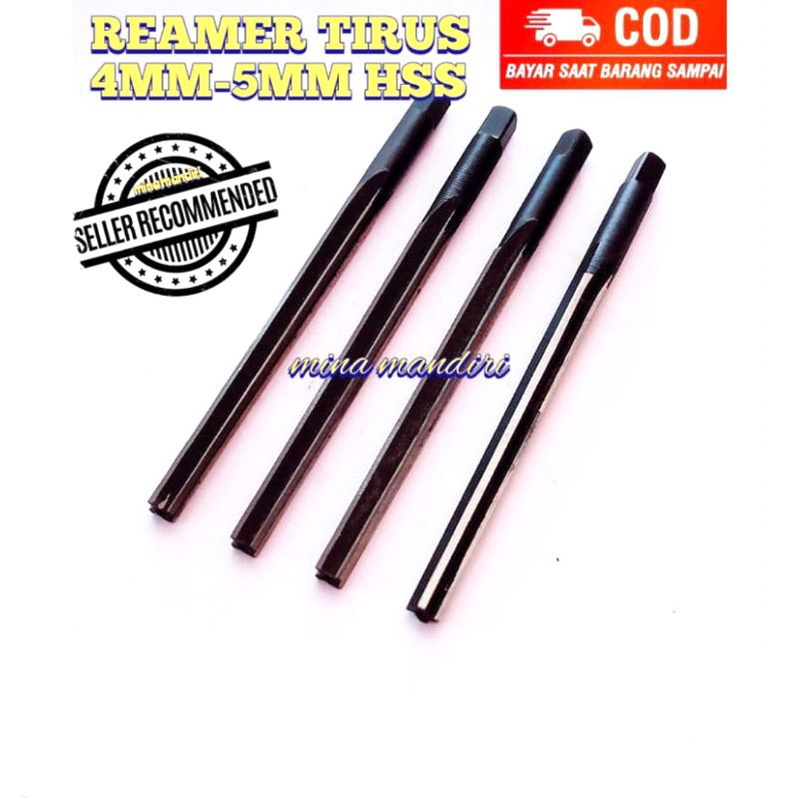 Reamer || Lemer || Reamer HSS || Reamer Tirus 4-5mm hss.cocok utk bikin lubang bosklep dll