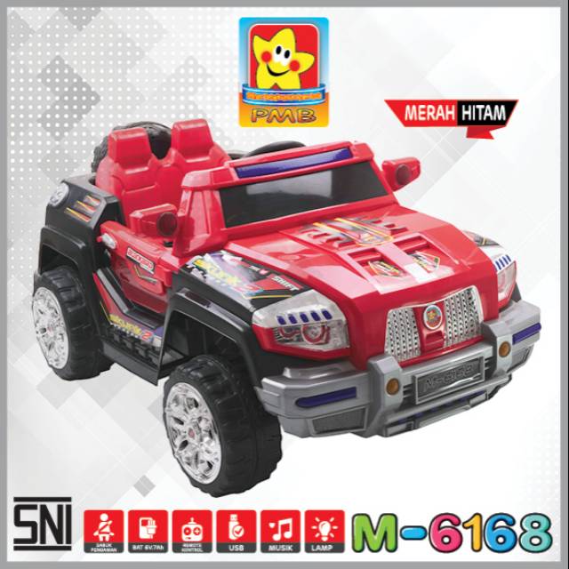 Mainan Mobil Aki Jeep Skunk PMB M 6168