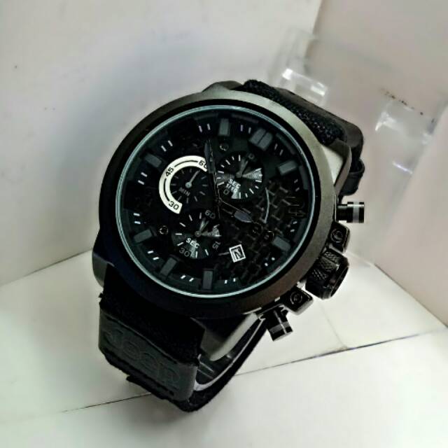 JAM TANGAN PRIA JEEP CRONOGRAPH TANGGAL AKTIF KANVAS