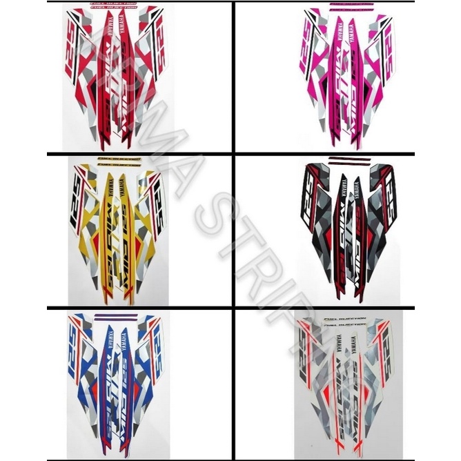 STRIPING STIKER MOTOR MIO M3 2016 HITAM TERMURAH