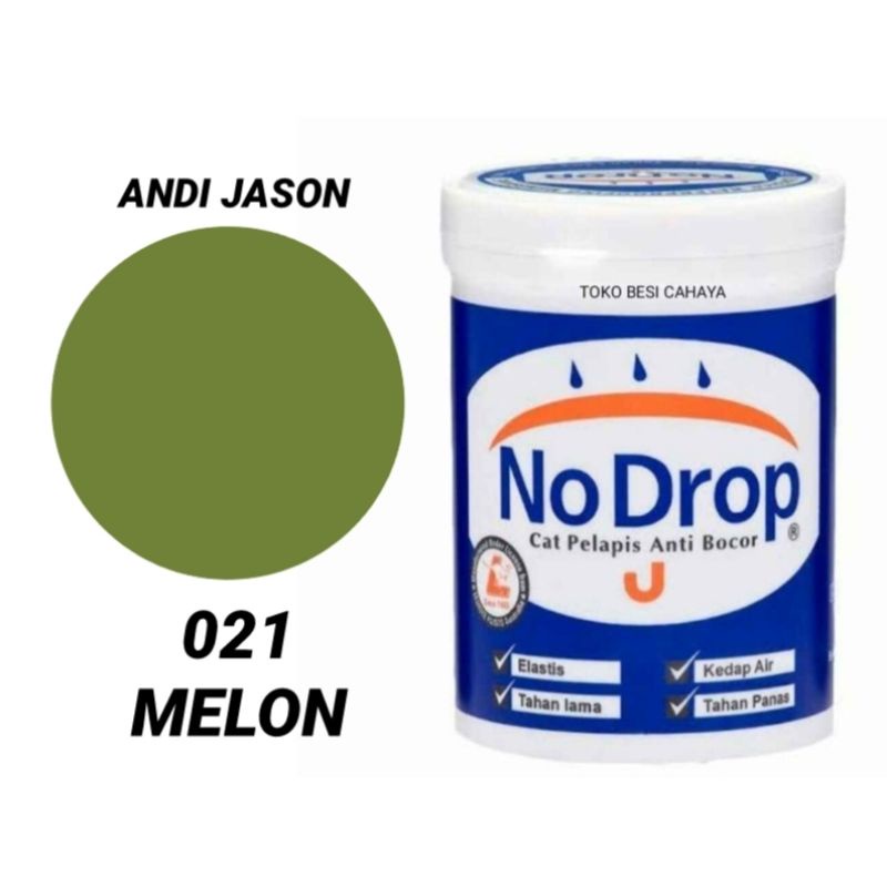 CAT NO DROP PELAPIS ANTI BOCOR NO 021 MELON KEMASAN 4 KG CAT WATERPROFING NO 1 DI INDONESIA