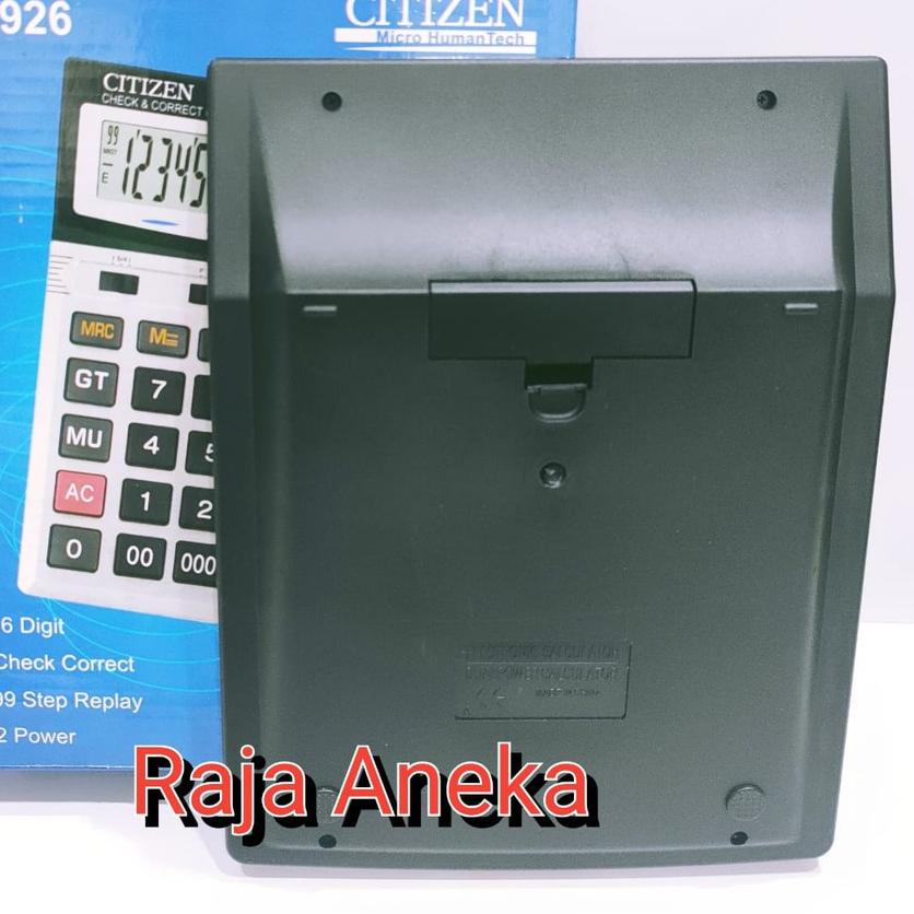 

➤ Kalkulator Citizen CT-926 16 DIGIT CHECK CORRECT CEK ULANG CALCULATOR AA A2 Citizen 926 CT 926 CT926 ❊