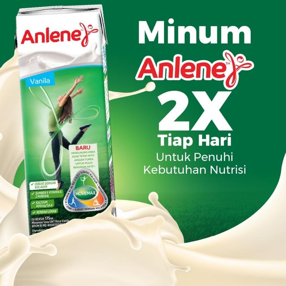 

BISA ✨COD✨ Anlene Susu UHT Vanila 5 x 175ml - Nutrisi Tulang, Sendi, dan Otot 