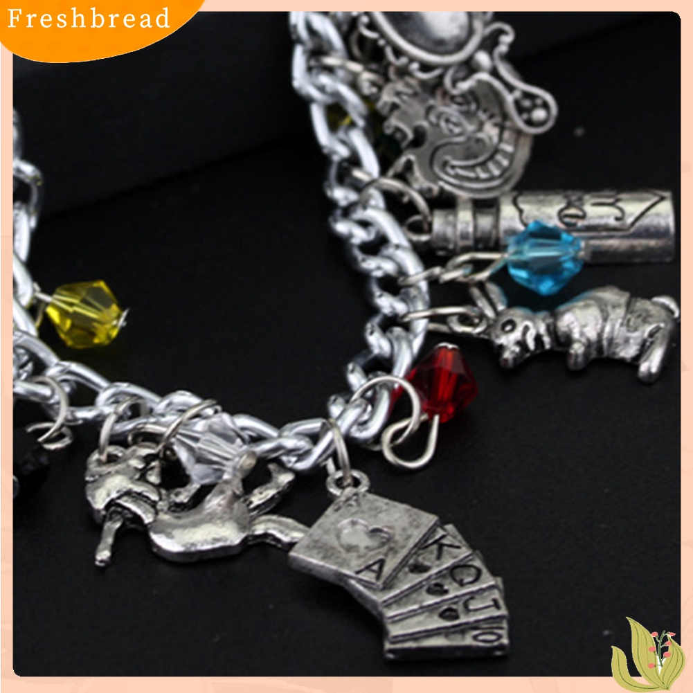 [TERLARIS]Fashion Alice In Wonderland Ca-t Hatter Rabbit Magic Bracelet Bangle Jewelry Gift