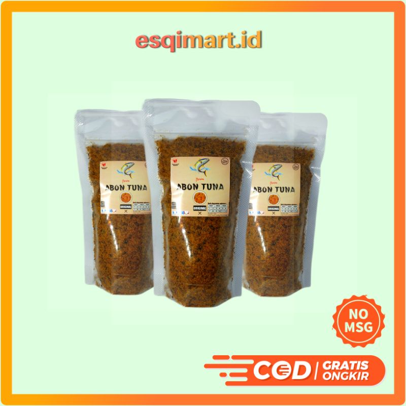 

esqimart.id - Abon Ikan Tuna Asli Non MSG dan Pengawet Sehat Makanan Kering Instan esqifood 100 gram