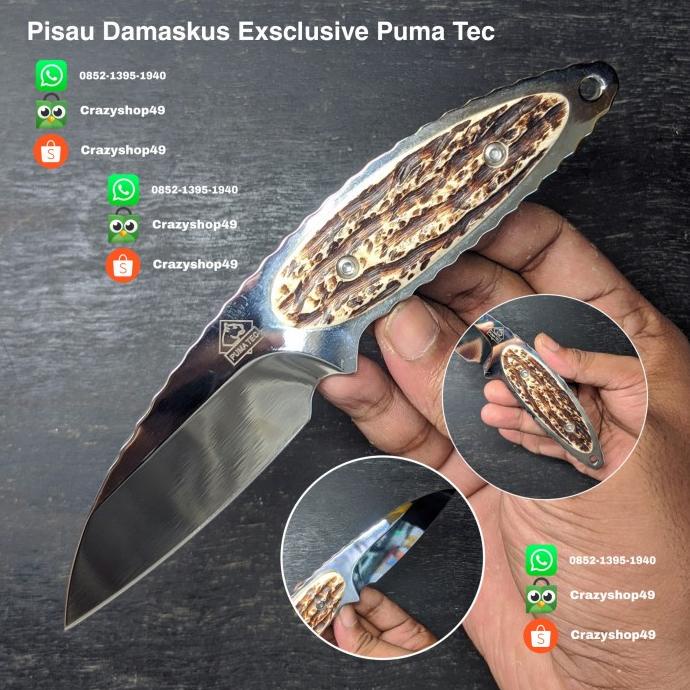 PISAU DAMASKUS DK-026 ORIGINAL EXSCLUSIVE / PISAU LIPAT / SURVIVAL KIT DSFG46316