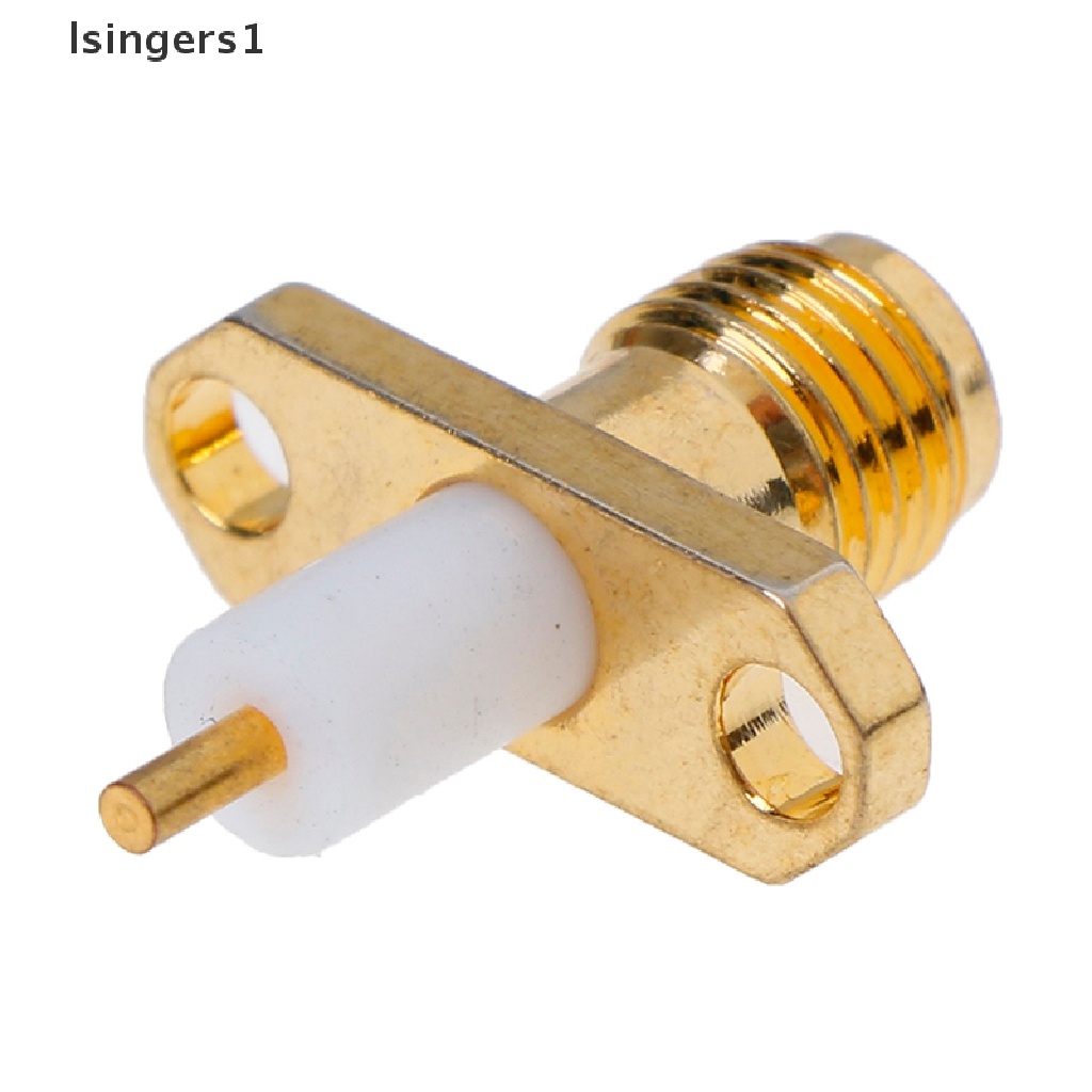 (lsingers1) Soket Jack SMA Female PTFE Dengan 2 Lubang