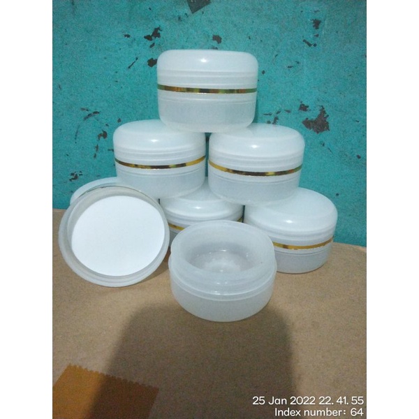 pot Cream 30G list gold transparan - transparan