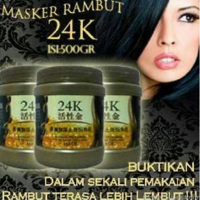 masker rambut 24k