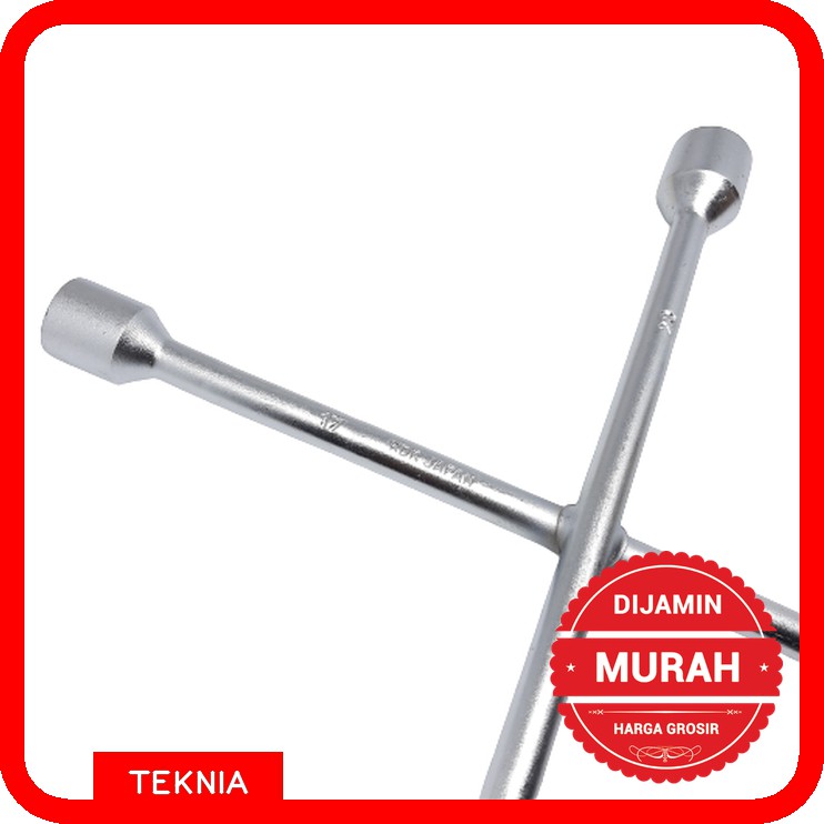 Kunci Roda Palang 4 Stainless 17mm, 19mm, 21mm, 23 mm