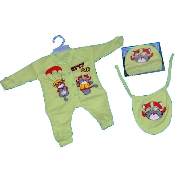 Sleepsuit set baju bayi baru lahir baju tidur bayi piyama bayi