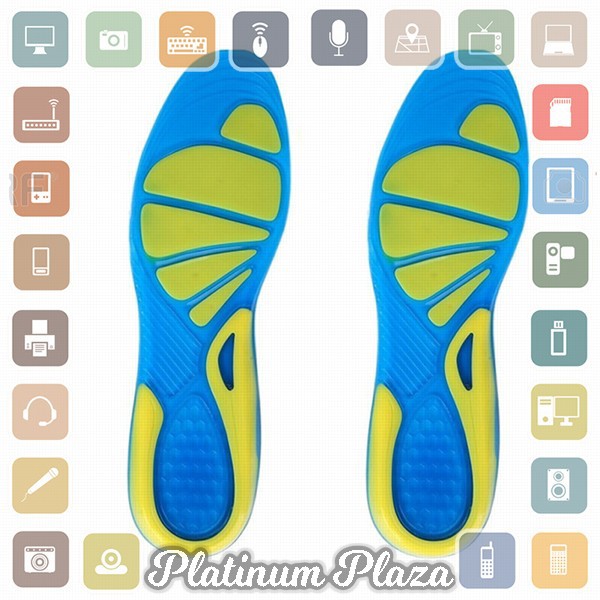 Faddare Alas Kaki Sepatu Shock Absorb Orthopedic Insole Size L - MJ003 - Blue`2E3RSY-