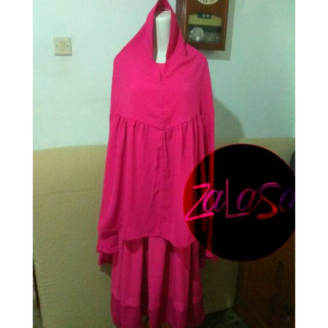 Set Gamis Wolfis Pink Fanta
