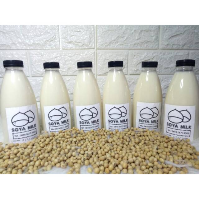 Soya milk / susu kacang kedelai homemade / susu kedelai homemade