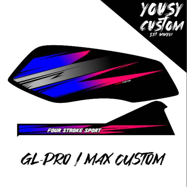 STRIPING GL PRO/GL MAX CUSTOM RITRAMA/HOLOGRAM CUTTING LAMINASI GLOSSY