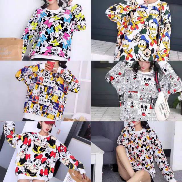 Sweater Mickey / Sweater Karakter / Sweater Disney / Sweater Jumbo / Sweater Oversize