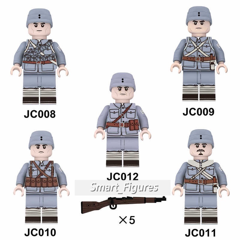 Mainan Action Figure Minifigures National Army Pisau Besar Team Eighth Route Army Volunteer Untuk Hadiah Anak Lakilaki