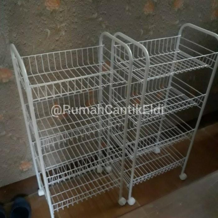 INFORMA ORI RAK 4 SUSUN RODA / BUMBU / HIAS / KERANJANG / TROLI/TROLEY