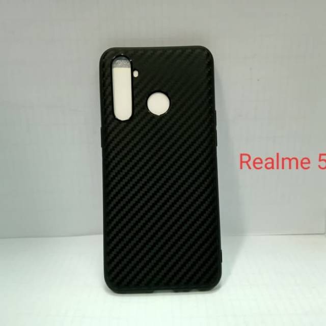 Softcase Carbon Case Realme 5 Realme 5 Pro