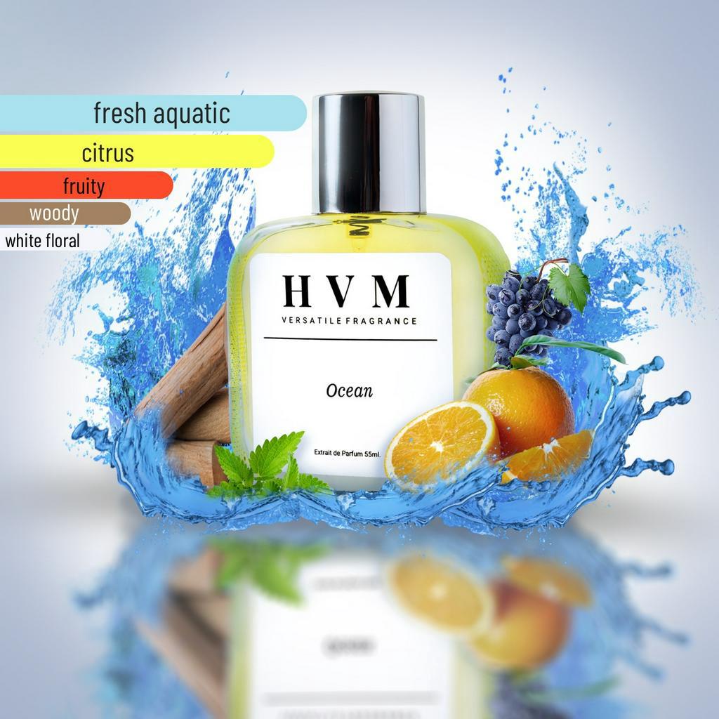 Parfum Pria HVM OCEAN Extrait de Parfum Parfum Tahan Lama Parfum Cowok Parfum Original