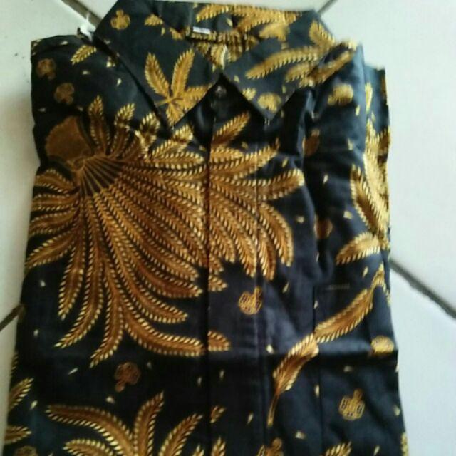 Batik Pria Kemeja Batik Slim Fit Modern Lengan Panjang Corak Motif Unik Luigi Batani - Lb 438