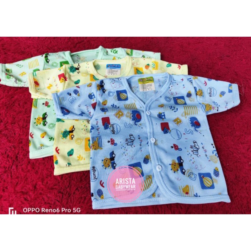 ARISTA BABY - (3pcs) Baju bayi BIS Fullwarna motif JUNGLE