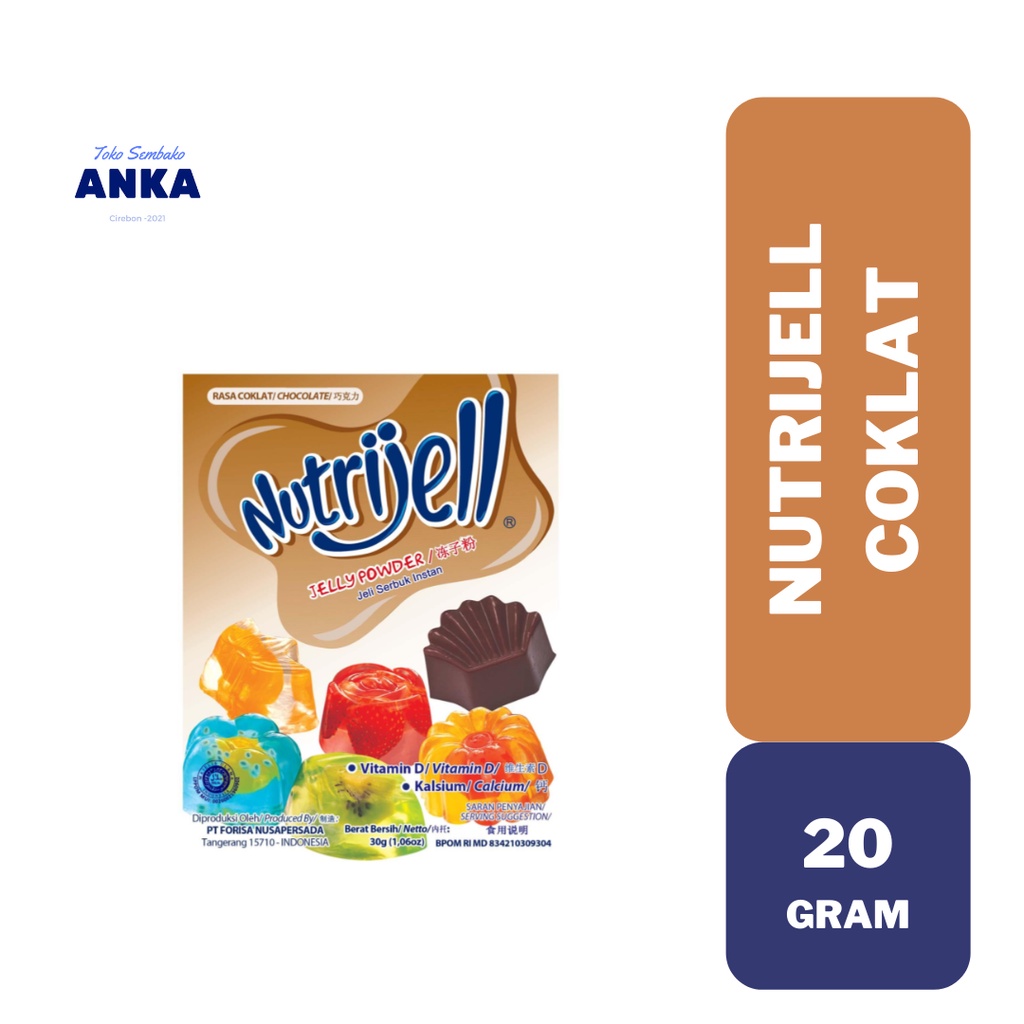 

Nutrijell Nutrijel Coklat 20gram 20 gram / Ekonomis Jelly Powder Jeli Serbuk Instan