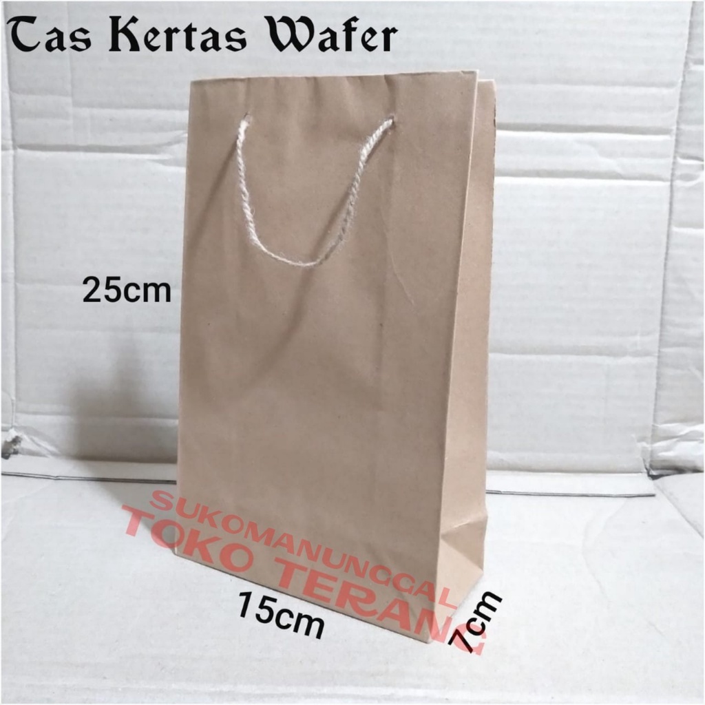 

Isi 12pc Paperbag wafer polos lusinan / tas kertas motif batik 15 x 25 / tas kertas batik / paperbag SMJ