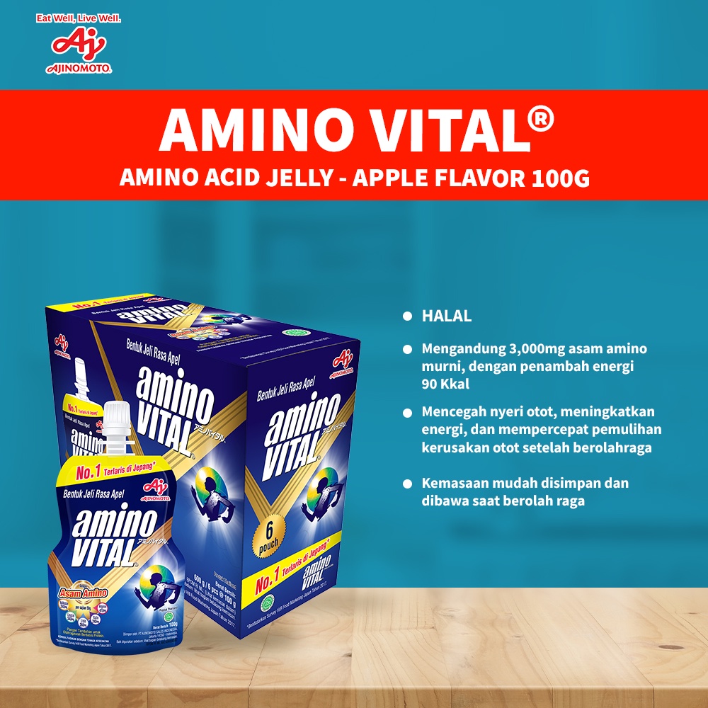 aminoVITAL™ amino acid jelly - Apple Flavor 100 gram (6pcs)