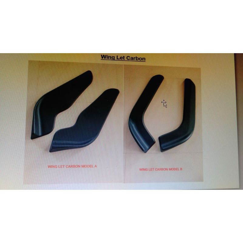 winglet lips bumper depan mobil all avanza xenia