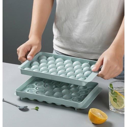 [UNIK88] Cetakan Es Batu Bulat isi 33/ ice cube tray/ Cetakan Jelly