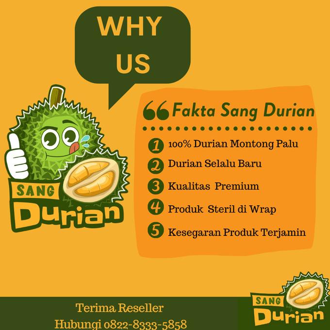

MAKANAN BEKU / DURIAN MONTONG PALU PREMIUM QUALITY NON COD