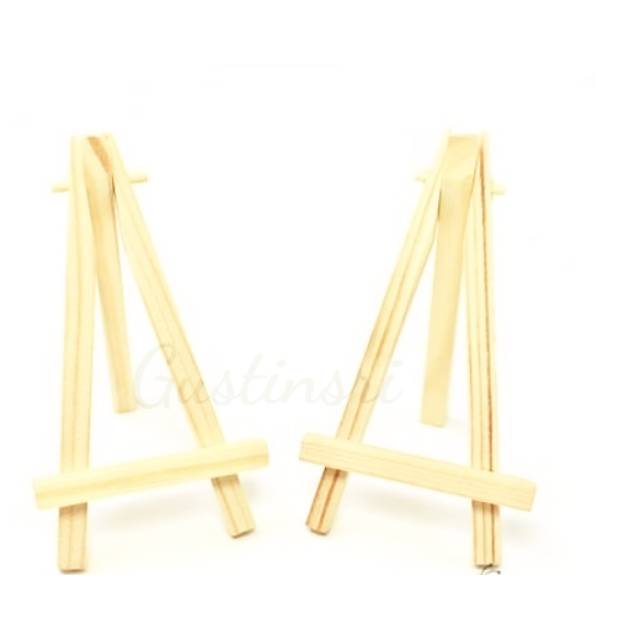 GUSTINSRI WOODEN TRIPOD EASEL KAYU MINI STANDING BINGKAI 