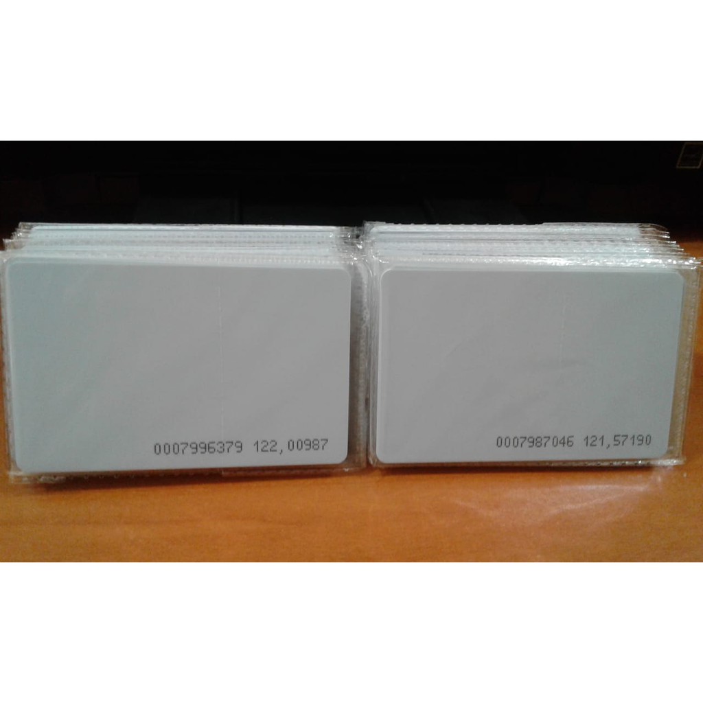 

KARTU PROXIMITY ANGKA 125 Khz / ID CARD Min Pembelian 50 Pcs