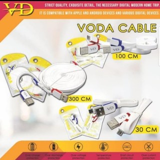 CUAN AKSESORIS - Kabel data charger Voda 2,1A Micro USB 30CM-100CM